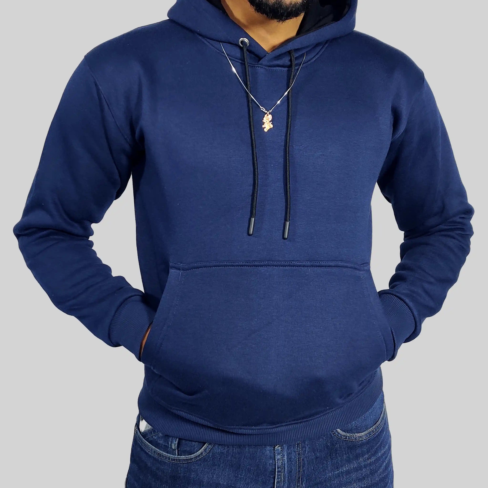 Navy Blue Classic Hoodie